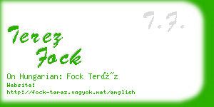 terez fock business card